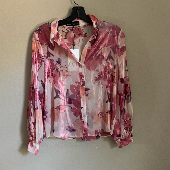 Zara Tops - Zara floral print shirt 9878/061